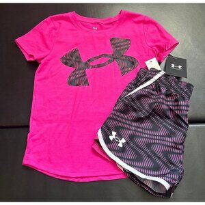 NWT Under Armour Athletic Set Girls Size 5